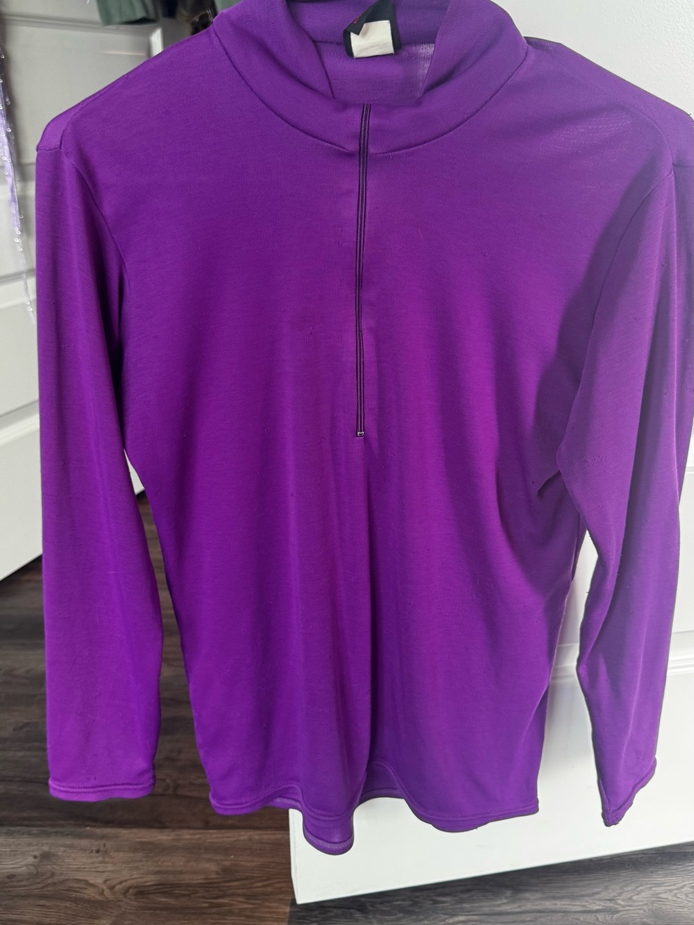 Patagonia Kids Purple Quarter-Zip Long Sleeve Top